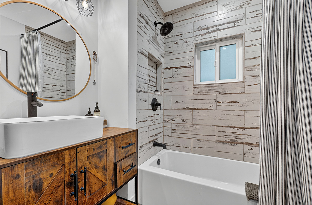 Completed bathroom renovation by Home Renovation Pros in Rhode Island