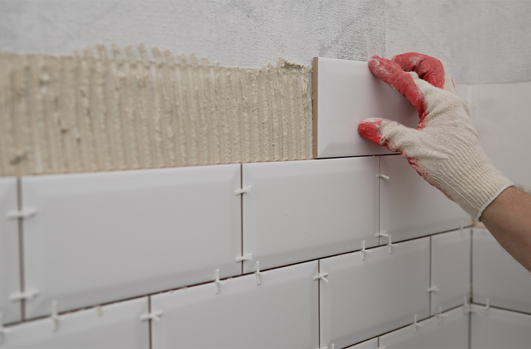 Custom bathroom tile installation in a Rhode Island home