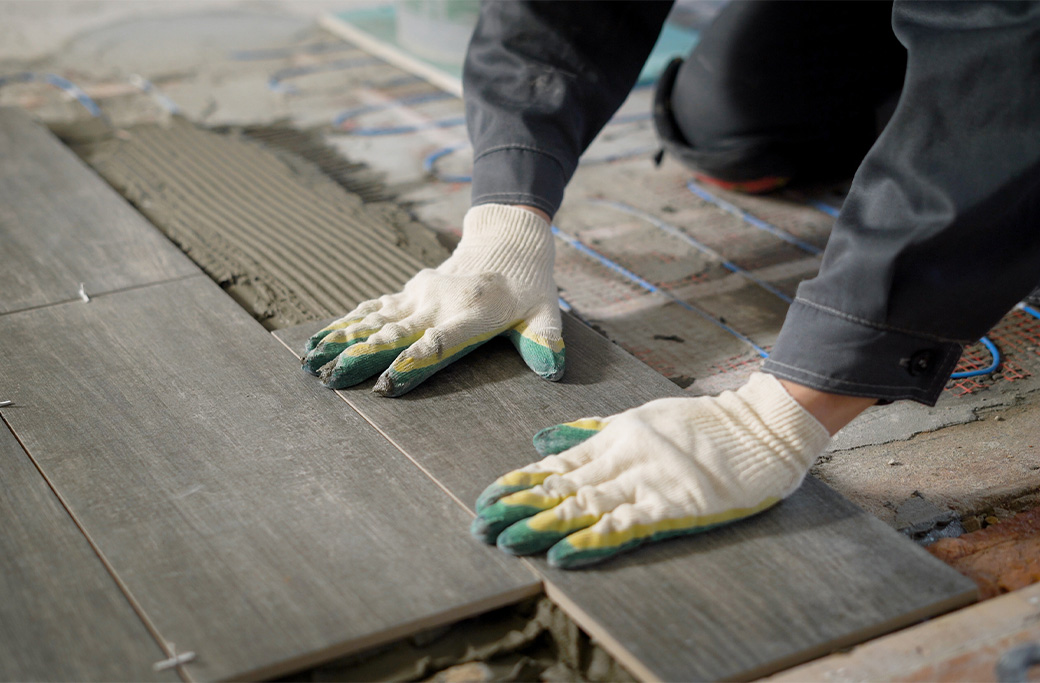 Bathroom subfloor repair during a Rhode Island renovation